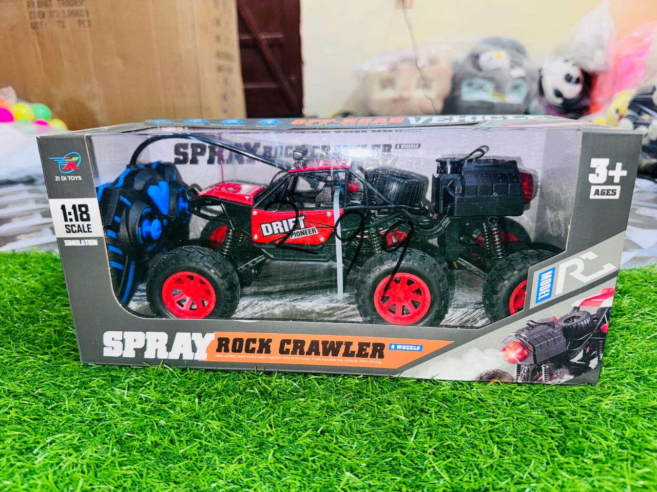 6 wheels high speed smoke car