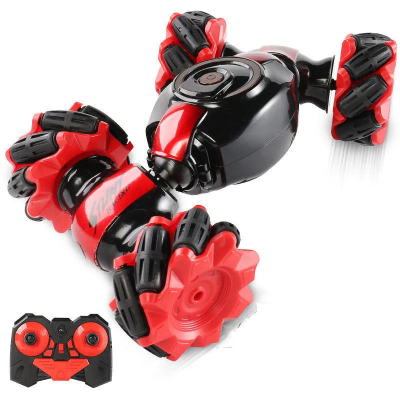 R/C and watch control 360 stunt car