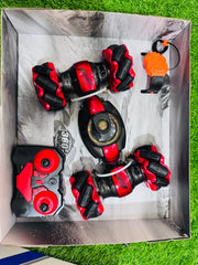 R/C and watch control 360 stunt car