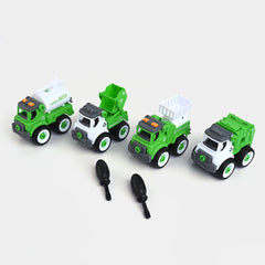 Beautiful mini trucks set with screw opener