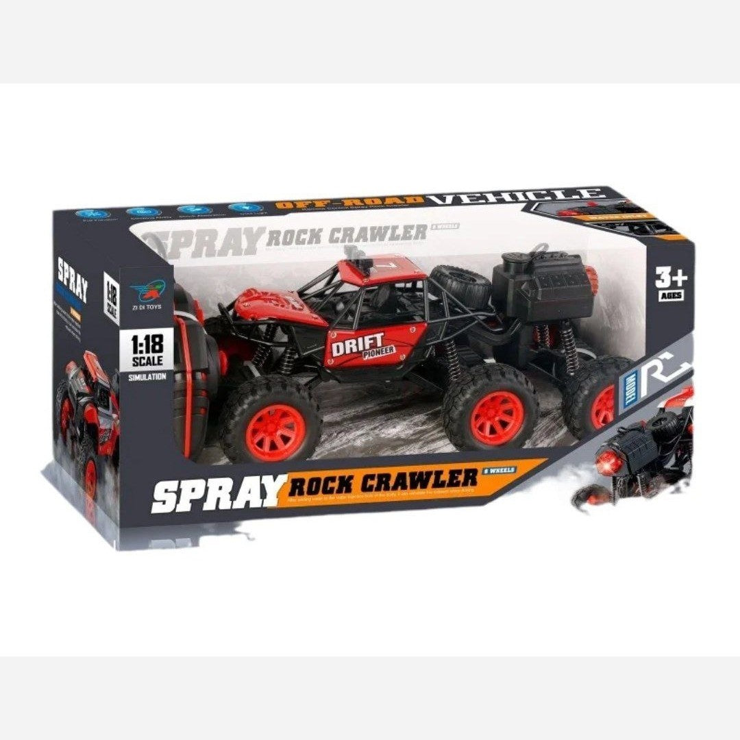 6 wheels high speed smoke car