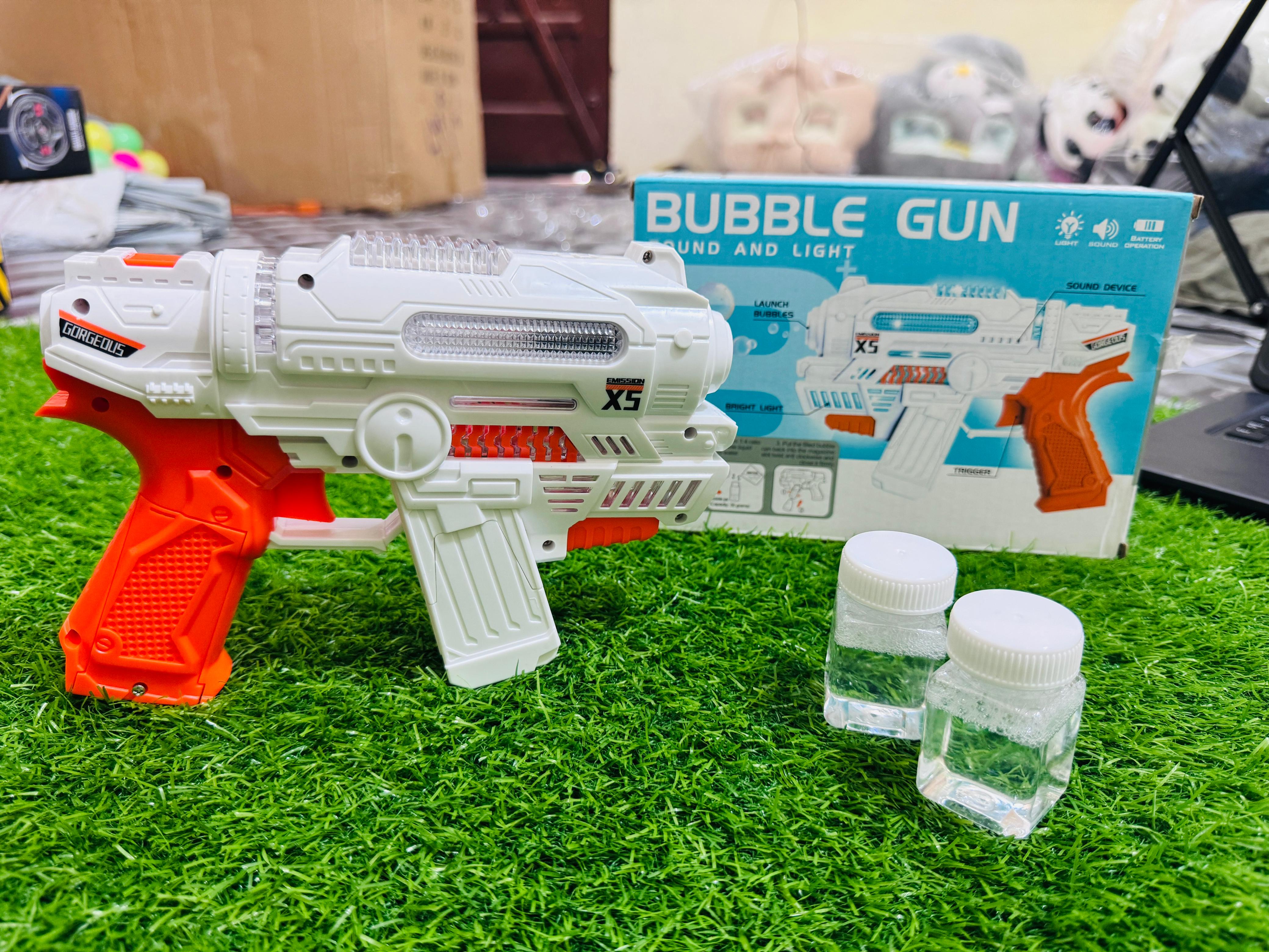 Lighting bubble gun