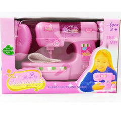 Little girls sewing machine